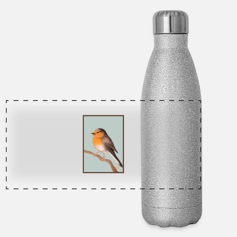 robin Panoramic Glitter Thermal Bottle 500 ml