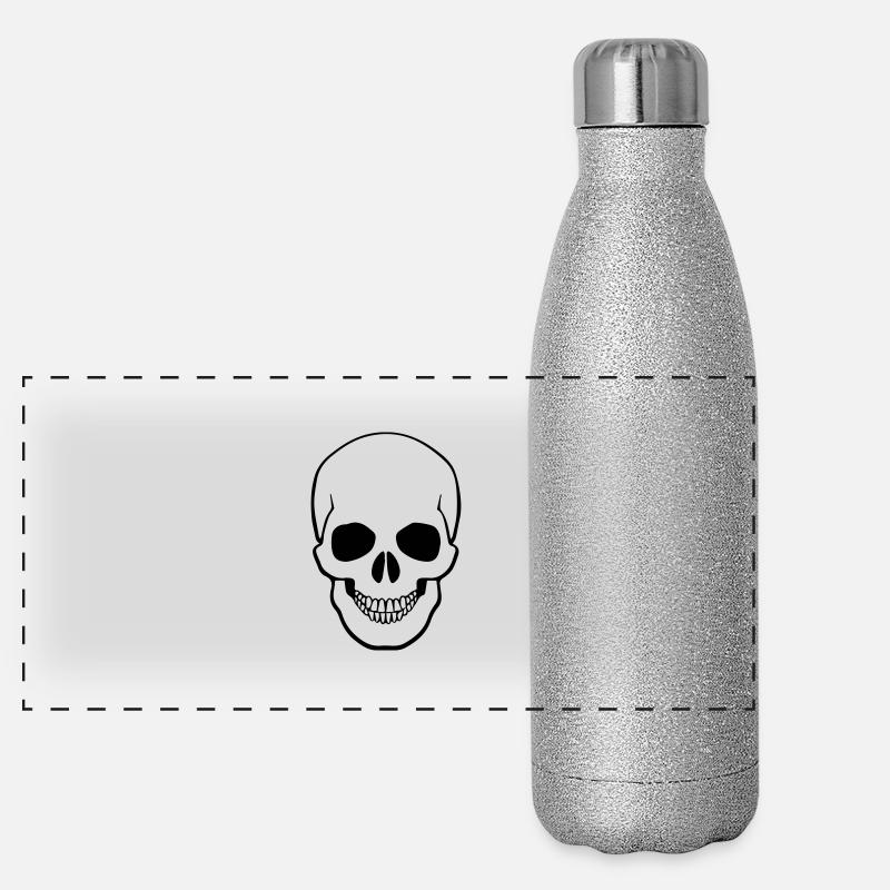 skull Gourde isotherme panoramique pailletée 500 ml