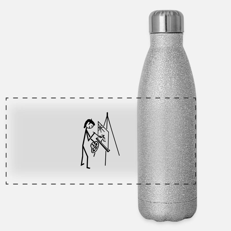 Malerin Panorama Glitzer Isolierflasche 500 ml