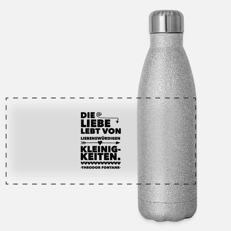 Die Liebe Panorama Glitzer Isolierflasche 500 ml