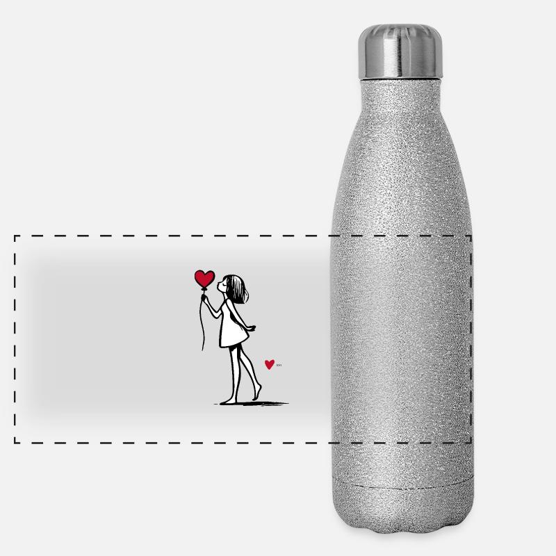 AMOUR Gourde isotherme panoramique pailletée 500 ml