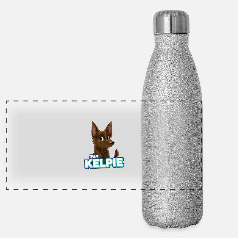 TEAM Kelpie - Chocolat Gourde isotherme panoramique pailletée 500 ml