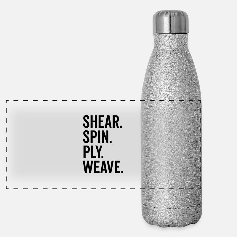 Shear Spin Ply Weave Panoramic Glitter Thermal Bottle 500 ml