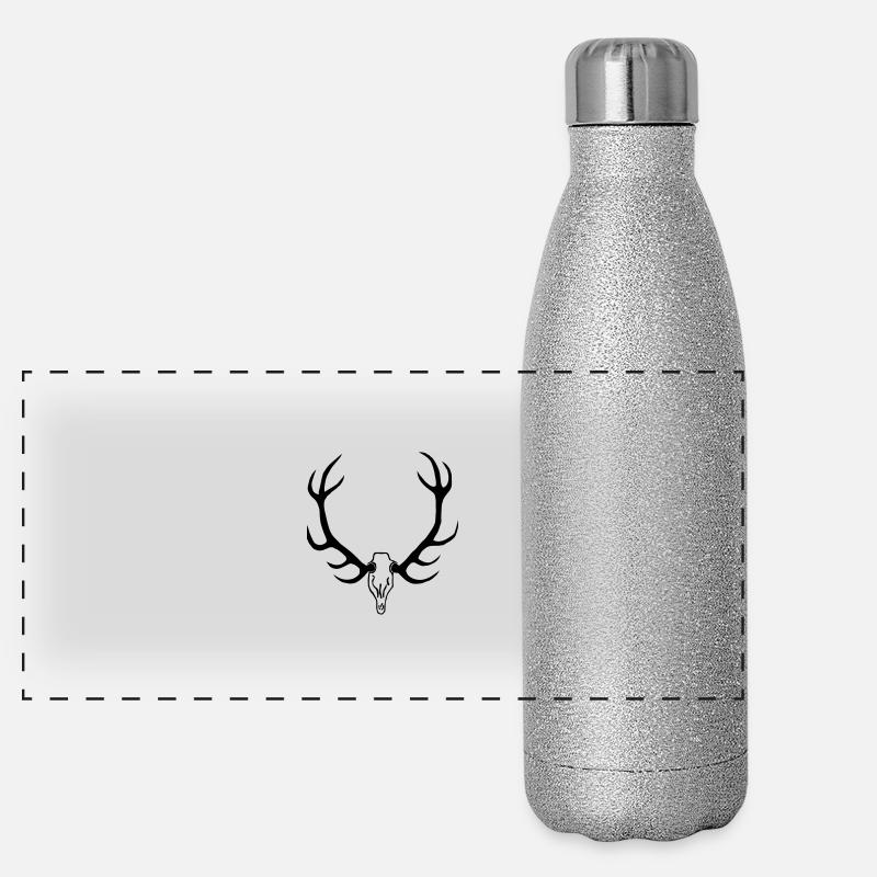 fellforst_geweih Panorama Glitzer Isolierflasche 500 ml