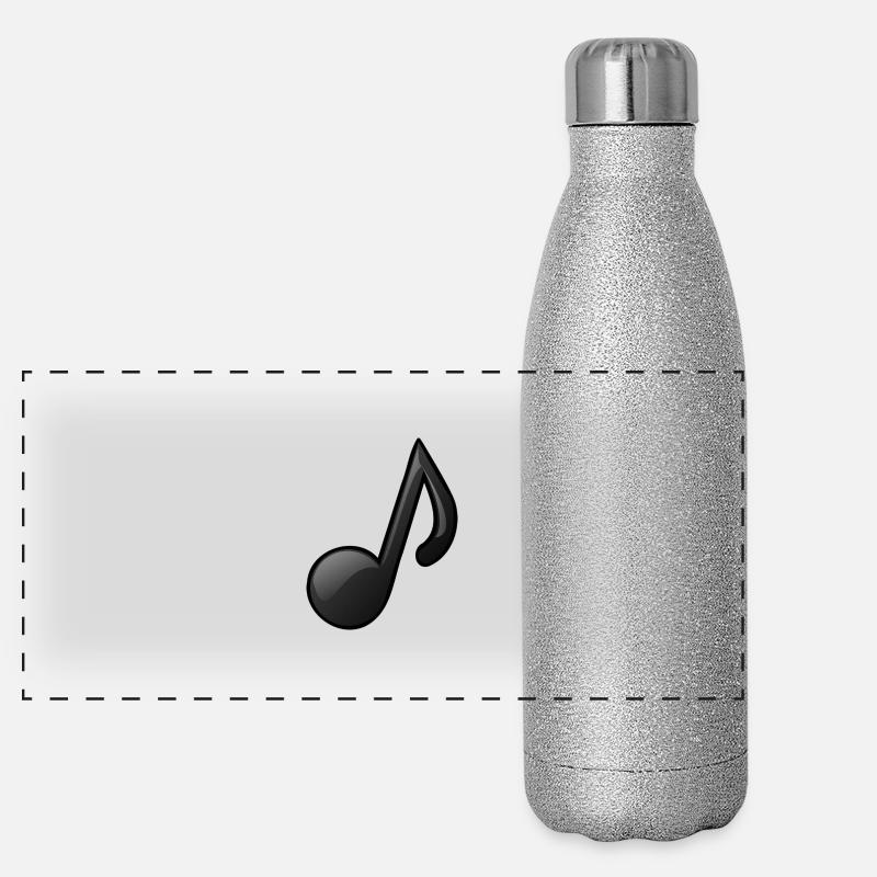 Musiknote Panorama Glitzer Isolierflasche 500 ml