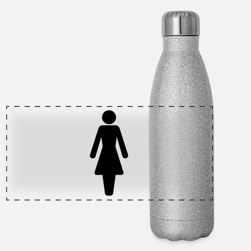 symbole féminin Gourde isotherme panoramique pailletée 500 ml