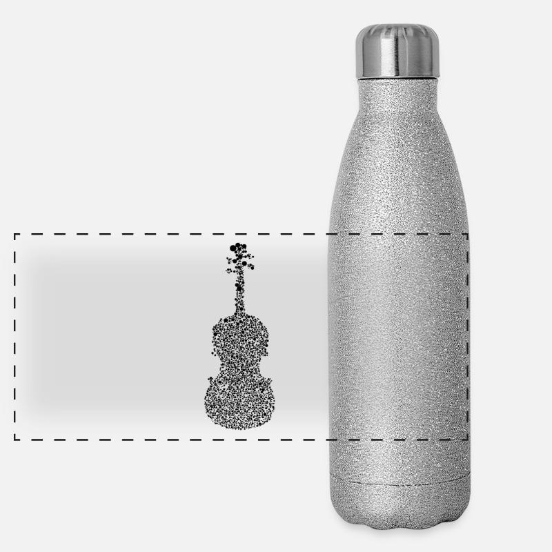 cello - Panoramic Glitter Thermal Bottle 500 ml - silver glitter