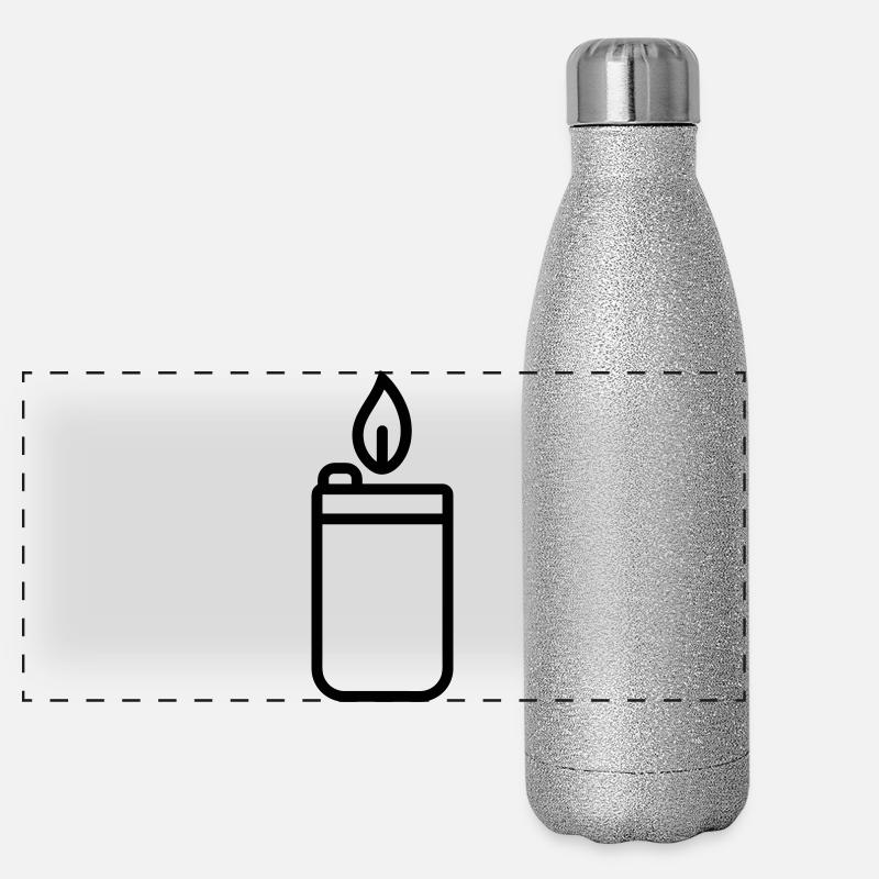 Feuerzeug Panorama Glitzer Isolierflasche 500 ml