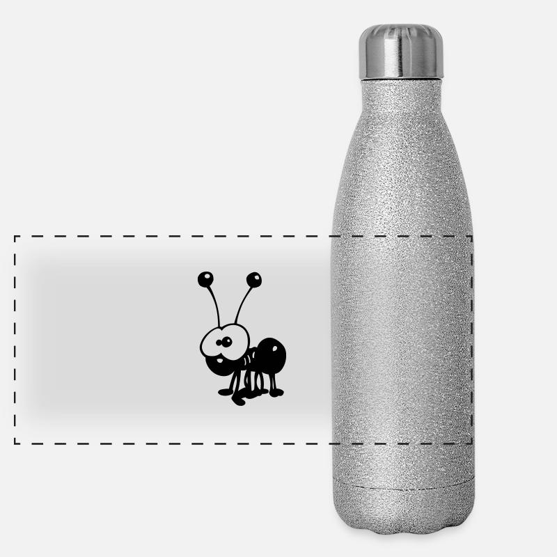 Ameise Panorama Glitzer Isolierflasche 500 ml