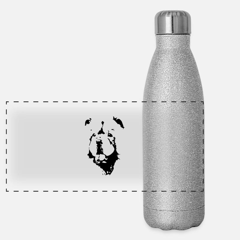chow chow Gourde isotherme panoramique pailletée 500 ml