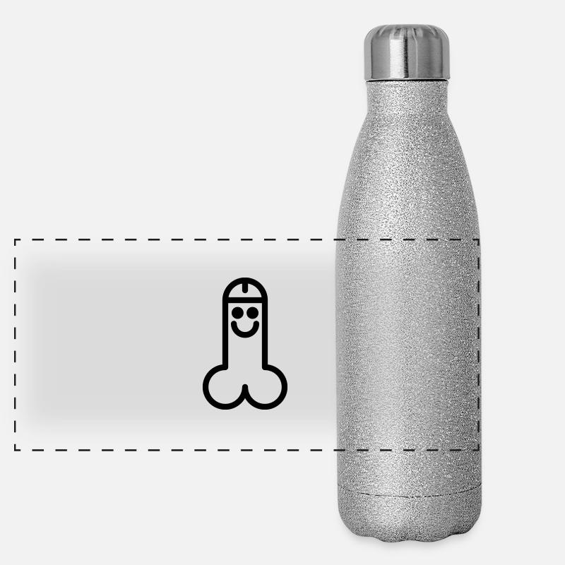 penis male Panoramic Glitter Thermal Bottle 500 ml
