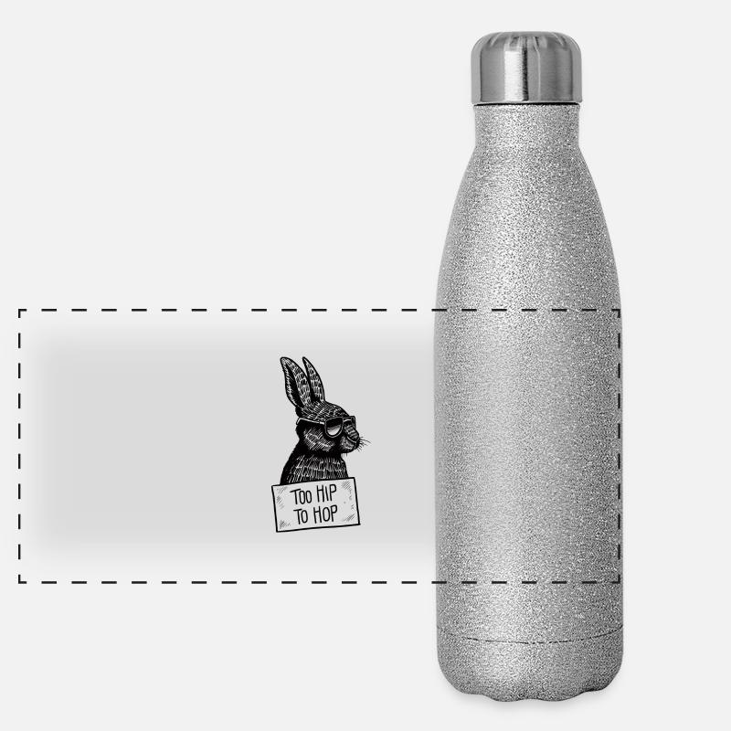 Too Hip To Hop Panorama Glitzer Isolierflasche 500 ml