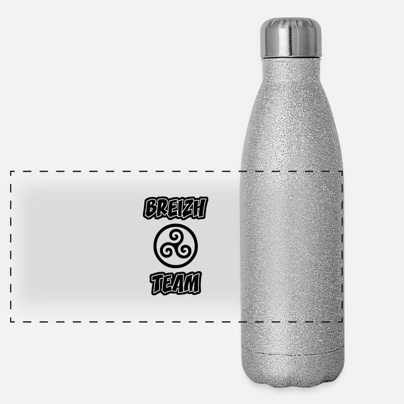 Triskel breizh Team Panorama Glitzer Isolierflasche 500 ml