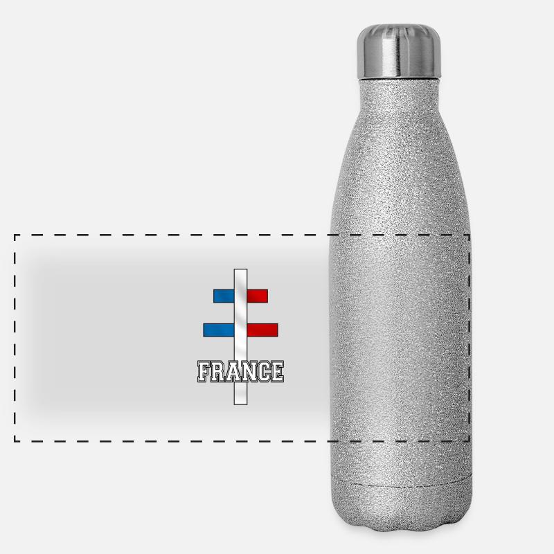 Croix de Lorraine 01 Gourde isotherme panoramique pailletée 500 ml