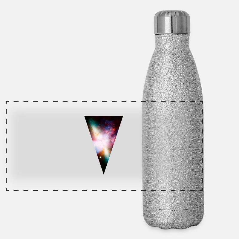 Dreieck Panorama Glitzer Isolierflasche 500 ml