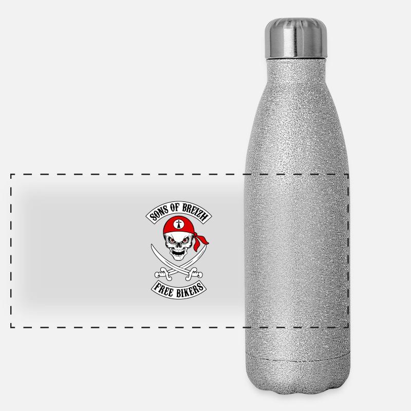 Söhne der Biker Breizh 7 Panorama Glitzer Isolierflasche 500 ml