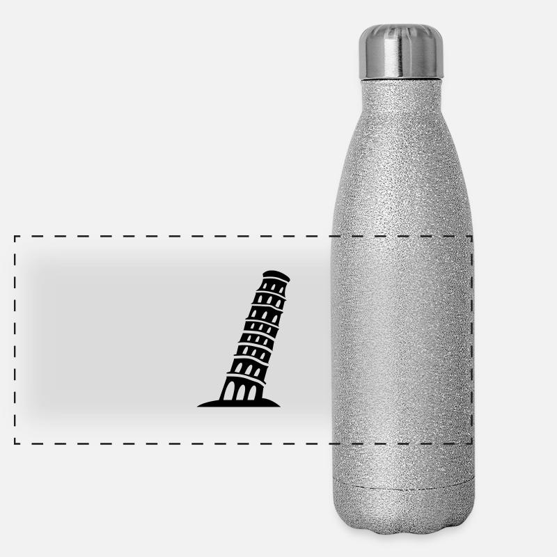 pisa_01 Panorama Glitzer Isolierflasche 500 ml