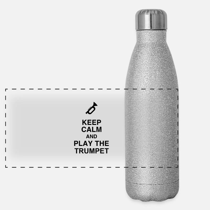 Trumpet - Trumpeter - Music - Trompette - Trompete Panoramic Glitter Thermal Bottle 500 ml