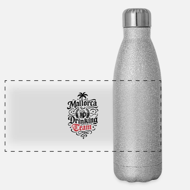Mallorca Drinking Team Panoramic Glitter Thermal Bottle 500 ml