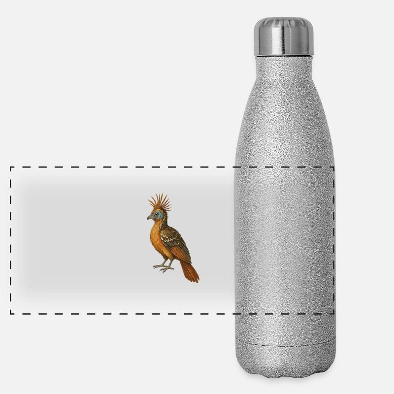 Tropenzauber – außergewöhnlich & edel Panorama Glitzer Isolierflasche 500 ml