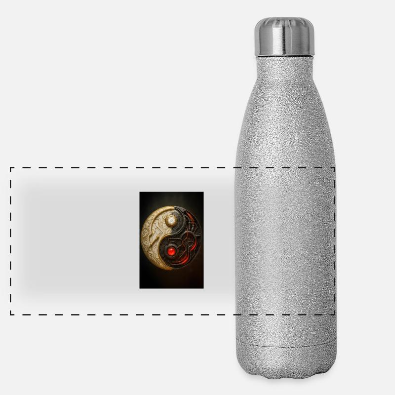 Équilibre Cyber Yin Yang Gourde isotherme panoramique pailletée 500 ml