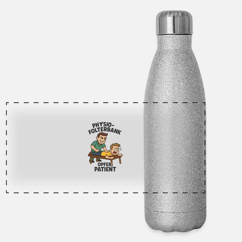 Banc de tortionnaire Physio Torture Gourde isotherme panoramique pailletée 500 ml