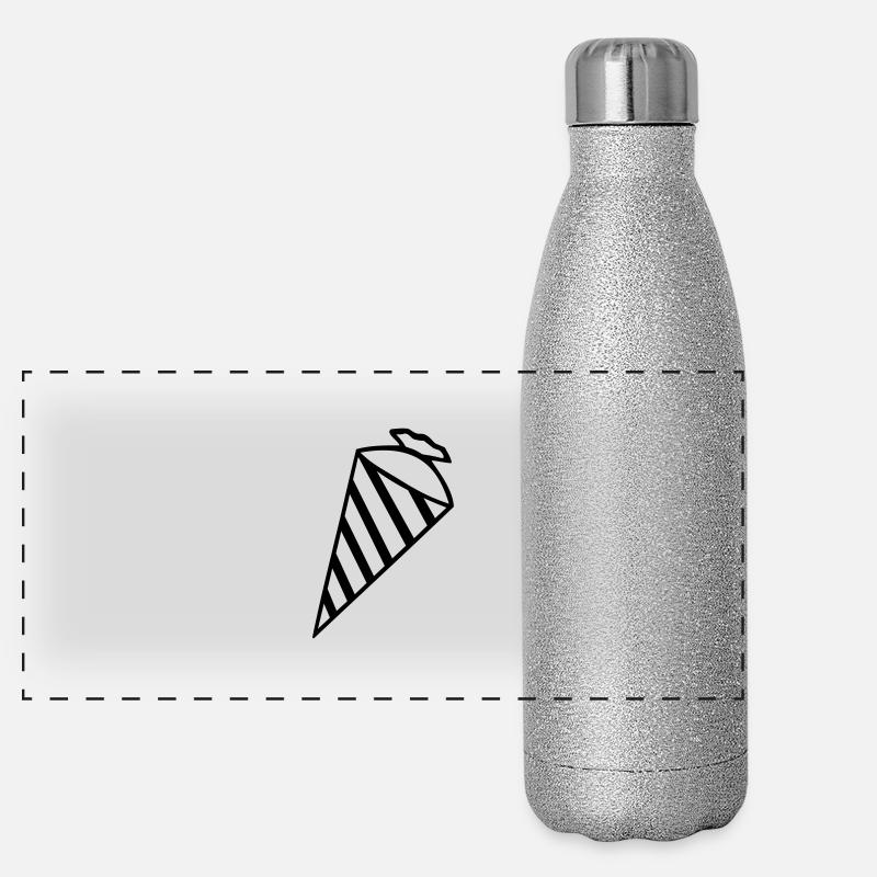 Zuckertüte Schultüte schulanfang Panorama Glitzer Isolierflasche 500 ml