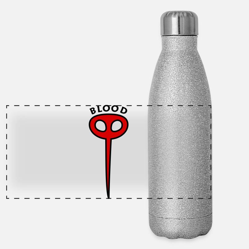 Suceur de sang moustique Gourde isotherme panoramique pailletée 500 ml