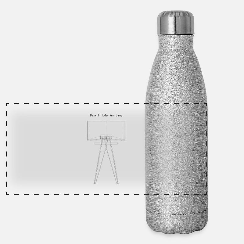 Dessin technique | Lampe du modernisme du désert Gourde isotherme panoramique pailletée 500 ml
