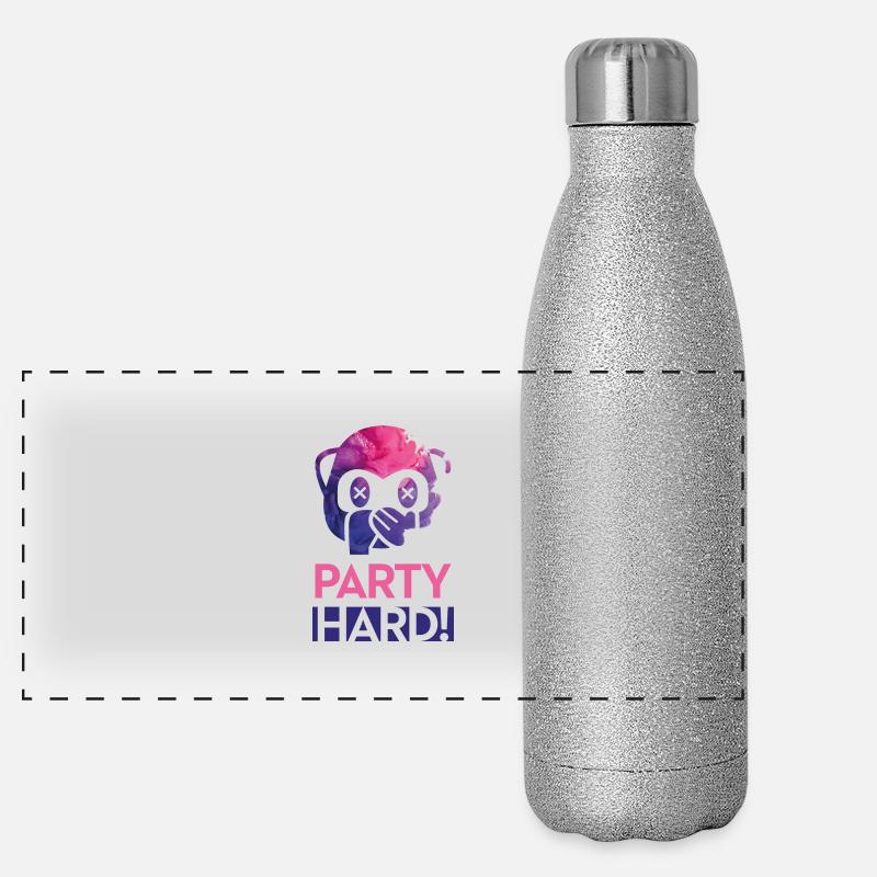 Party Hard! Panorama Glitzer Isolierflasche 500 ml