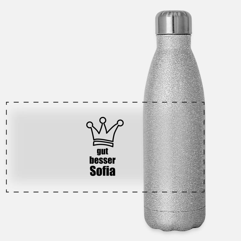 Sofia Panorama Glitzer Isolierflasche 500 ml