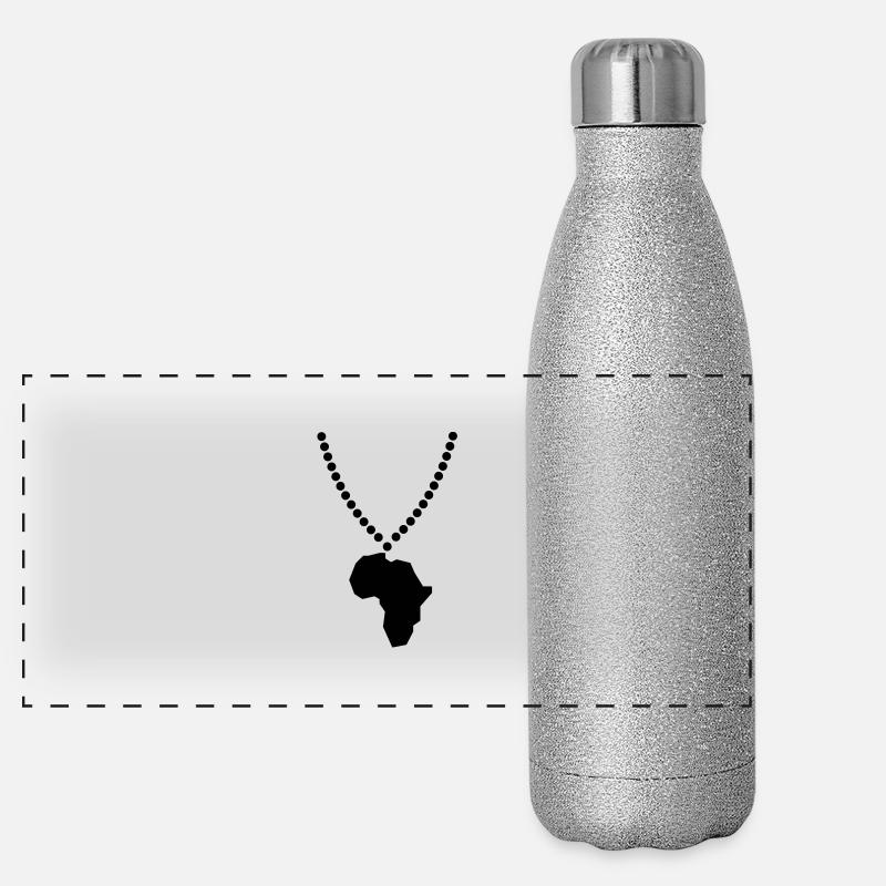 africa Panoramic Glitter Stainless Steel Thermal Bottle