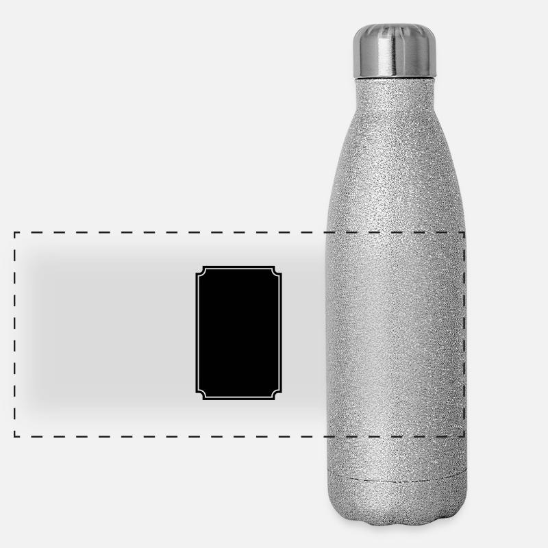Ornement de frontière Gourde isotherme panoramique pailletée 500 ml