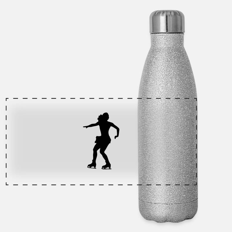 Eiskunstlauf - Figure Skating Panorama Glitzer Isolierflasche 500 ml