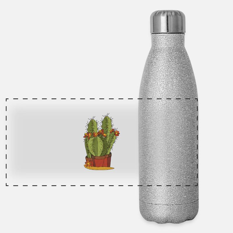 Fleur Gourde isotherme panoramique pailletée 500 ml