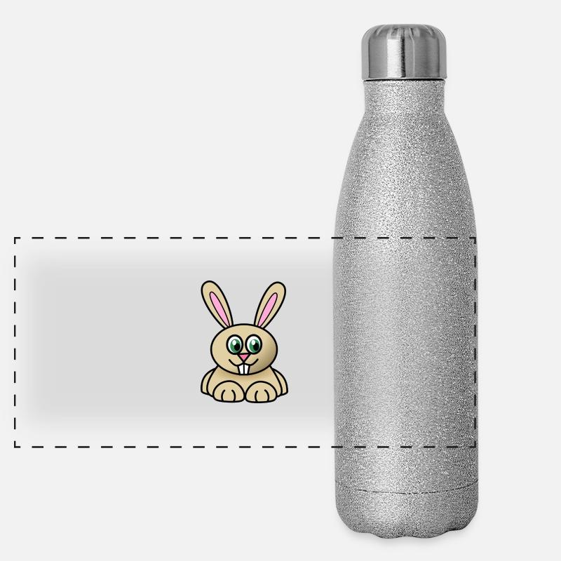 lapin mignon Gourde isotherme panoramique pailletée 500 ml