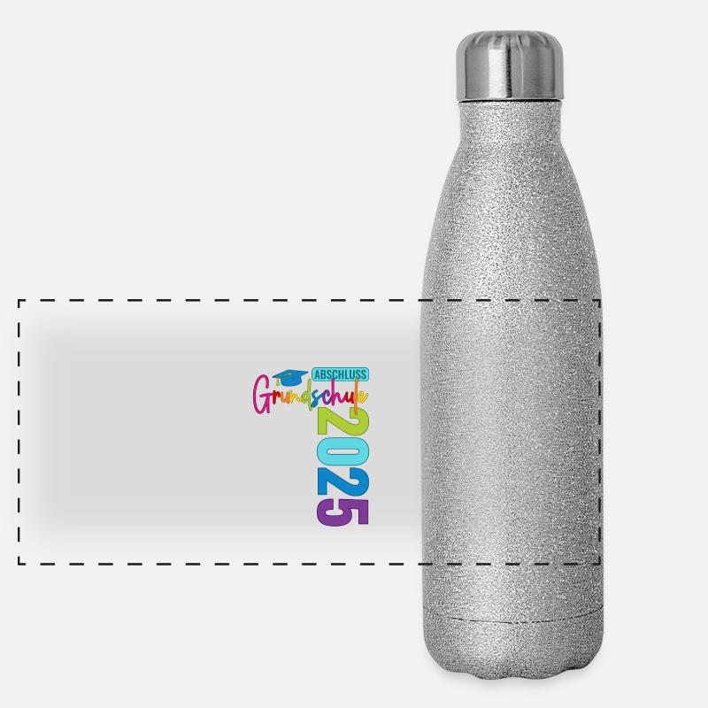Grundschule Abschluss 2025 Panorama Glitzer Isolierflasche 500 ml