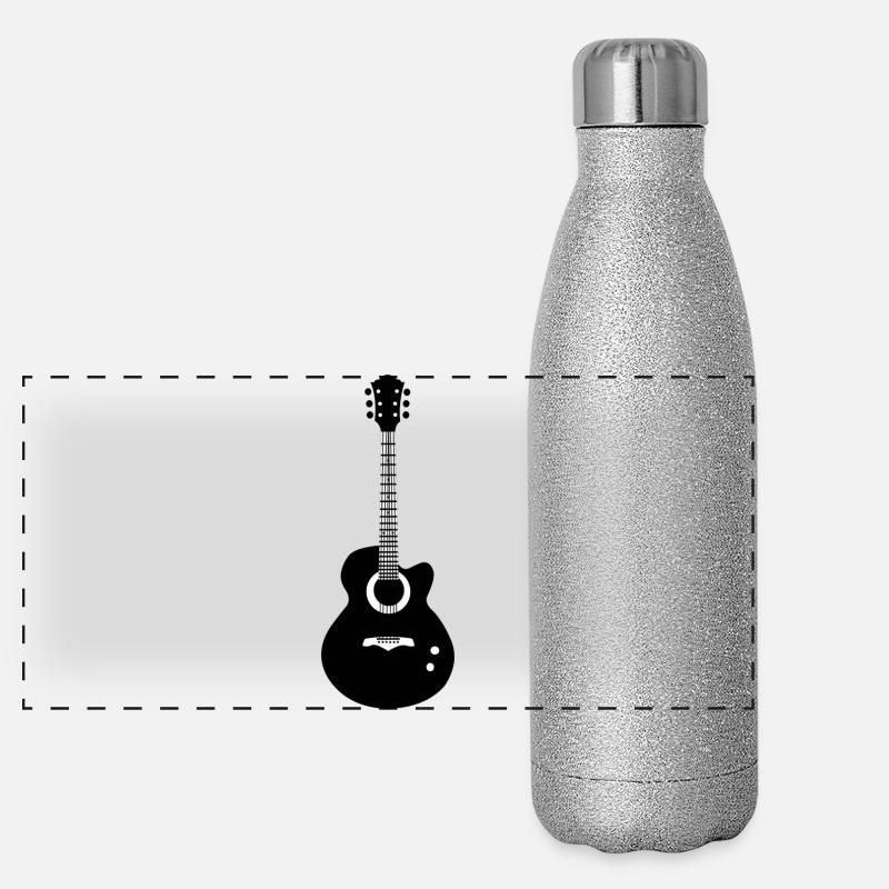 Guitare Gourde isotherme panoramique pailletée 500 ml