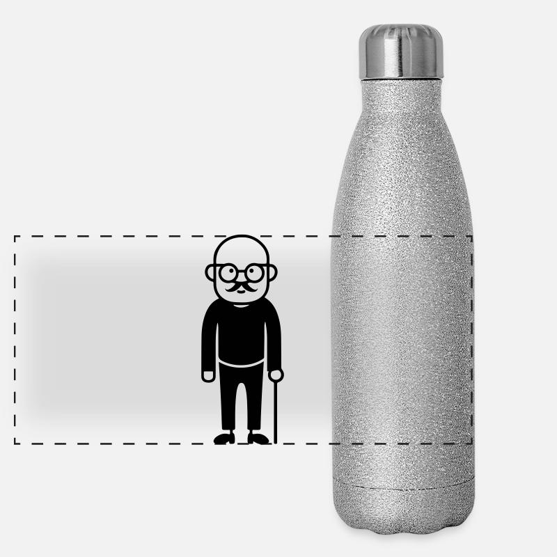 Nonno Senior Thermos in acciaio inossidabile glitterato