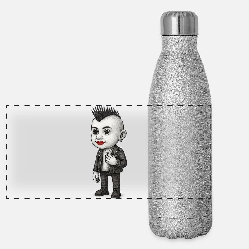 Punk Child Panorama Glitzer Isolierflasche 500 ml