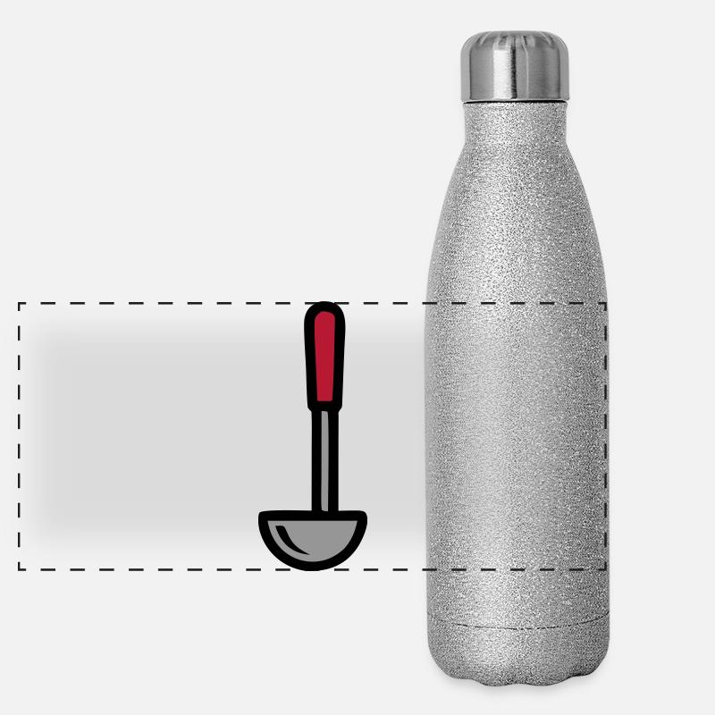 Chef de restaurant de cuisine de soupe à louches Gourde isotherme panoramique pailletée 500 ml
