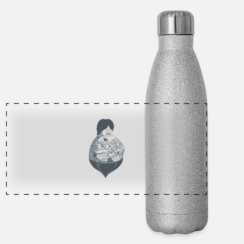 Tattoo Guy Panoramic Glitter Thermal Bottle 500 ml
