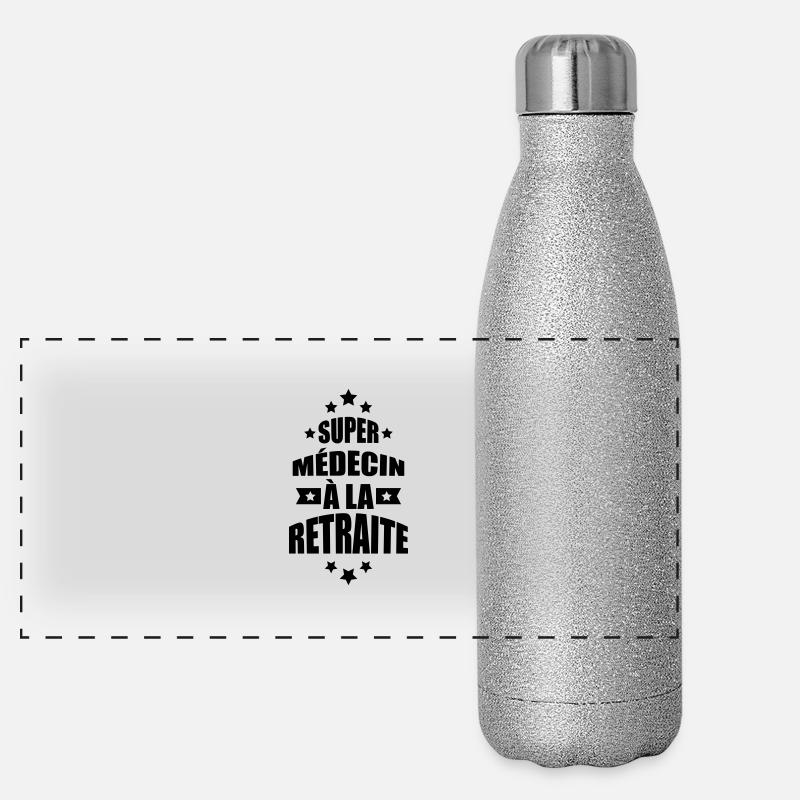super médecin à la retraite Gourde isotherme panoramique pailletée 500 ml