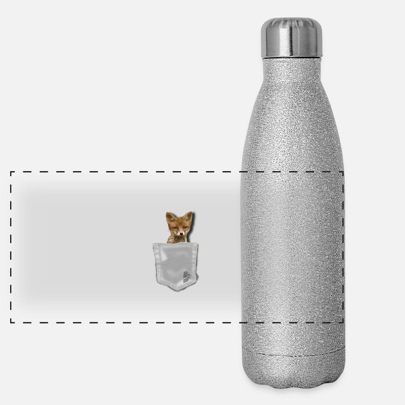 pocket fox by customstyle Gourde isotherme panoramique pailletée 500 ml