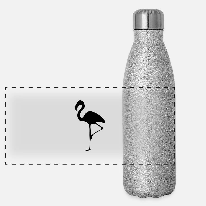 Flamingo Panoramic Glitter Thermal Bottle 500 ml