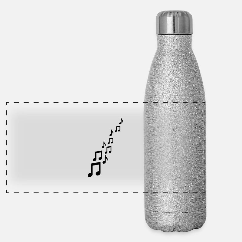 musicnoten___f1 Panorama Glitzer Isolierflasche 500 ml