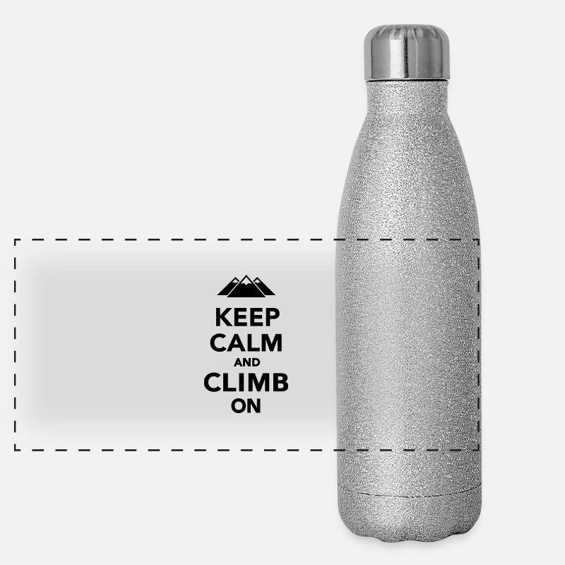 Klettern Panorama Glitzer Isolierflasche 500 ml