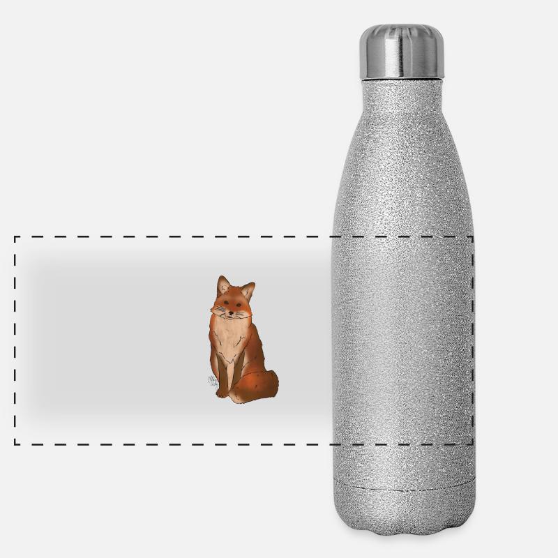 renarde Gourde isotherme panoramique pailletée 500 ml