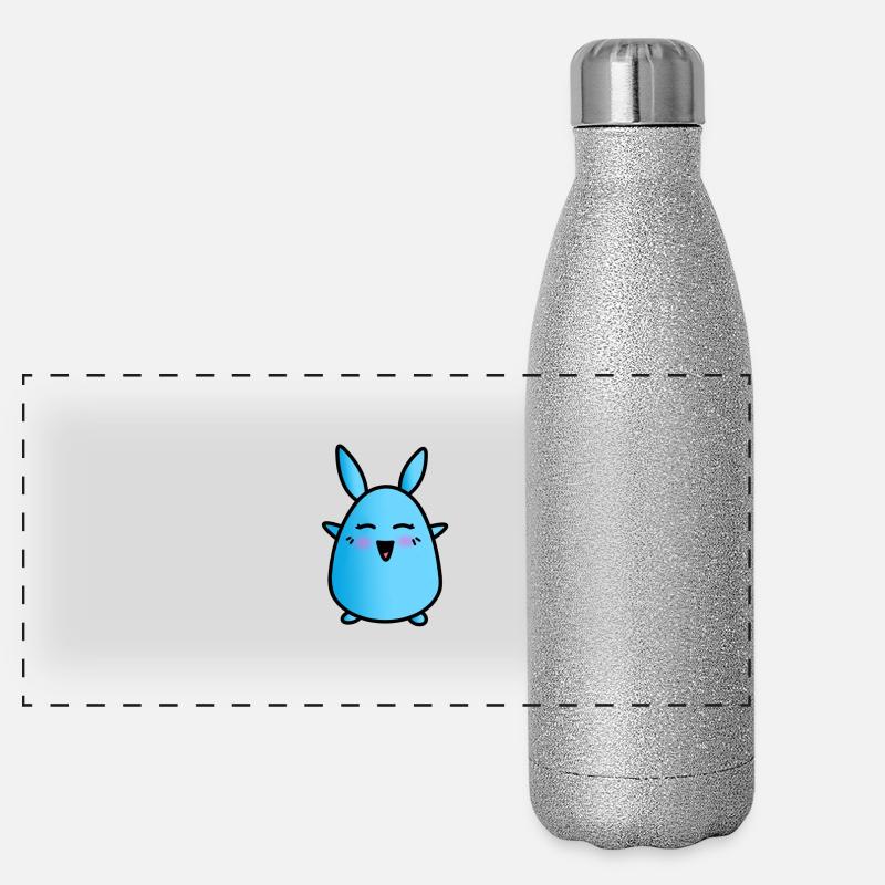 Chibi Anime Bunny Chiimo - Happy Chibuu Panoramic Glitter Thermal Bottle 500 ml