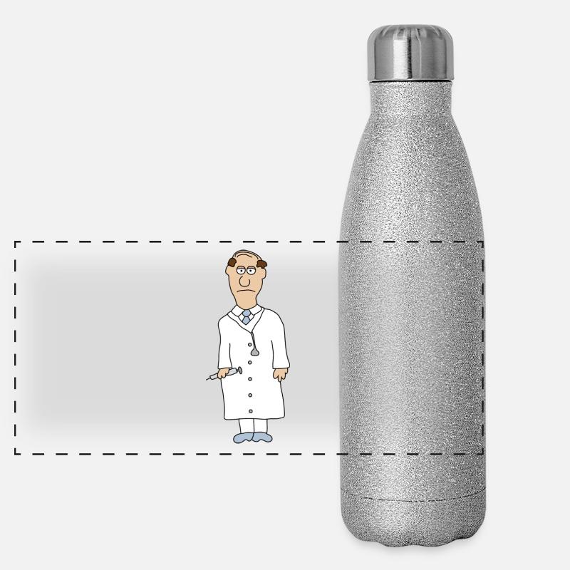 Arzt Panorama Glitzer Isolierflasche 500 ml